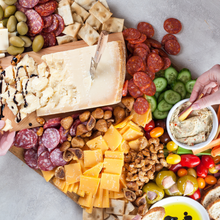 Load image into Gallery viewer, Fuhgettaboutit Cheese &amp; Charcuterie Gourmet Gift Crate
