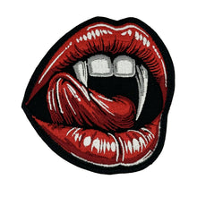 Load image into Gallery viewer, Vampirya - Vampire Lips - 3.5&quot; Embroidered Patch
