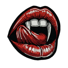 Load image into Gallery viewer, Vampirya - Vampire Lips - 3.5" Embroidered Patch
