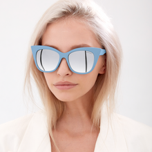 Load image into Gallery viewer, Venice Cateye - Blue - Silver
