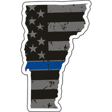 Load image into Gallery viewer, Distressed Thin Blue Line State Sticker - Choose Your State
