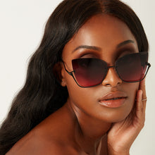 Load image into Gallery viewer, Vixen - Ruby Rimless Metal Cateye Sunglasses
