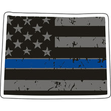 Load image into Gallery viewer, Distressed Thin Blue Line State Sticker - Choose Your State
