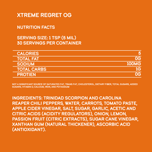 Xtreme Regret Hot Sauce