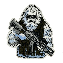 Load image into Gallery viewer, Abominable Snowman Tactical Yeti With AR-15 3.75&quot; Fully Embroidered Patch
