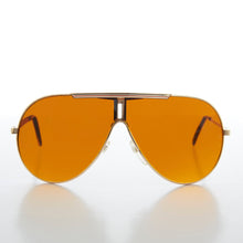 Load image into Gallery viewer, Retro Pilot Sunglasses with Amber Lens - Zaki
