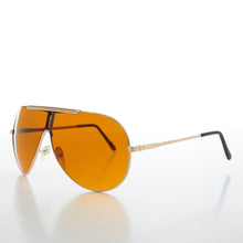 Load image into Gallery viewer, Retro Pilot Sunglasses with Amber Lens - Zaki
