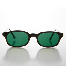 Load image into Gallery viewer, Black Rectangular Frame with Green Lens - Zen
