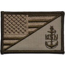 Load image into Gallery viewer, Navy SCPO Senior Chief Petty Officer USA Flag - 2.25x3.5 Patch
