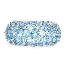 Load image into Gallery viewer, 4.11 Carat Genuine Blue Topaz .925 Sterling Silver Ring
