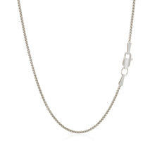 Load image into Gallery viewer, 18k White Gold Round Wheat Chain 1.4mm
