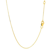 Load image into Gallery viewer, Double Extendable Box Chain in 14k Yellow Gold (0.6mm)
