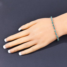 Load image into Gallery viewer, 3.78 Carat Genuine Emerald .925 Sterling Silver Bracelet
