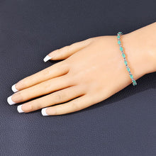Load image into Gallery viewer, 3.08 Carat Genuine Emerald .925 Sterling Silver Bracelet
