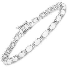 Load image into Gallery viewer, 6.82 Carat Genuine Opal .925 Sterling Silver Bracelet
