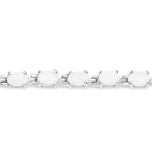 Load image into Gallery viewer, 6.82 Carat Genuine Opal .925 Sterling Silver Bracelet
