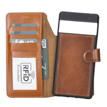 Load image into Gallery viewer, Google Pixel 6 Pro Leather Wallet Case Detachable RFID – Magic

