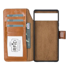 Load image into Gallery viewer, Google Pixel 6 Pro Leather Wallet Case Detachable RFID – Magic
