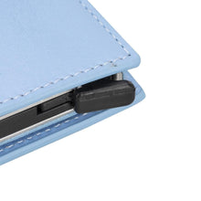 Load image into Gallery viewer, Palertag Zip Mechanical Leather Card Holder with AirTag Slot
