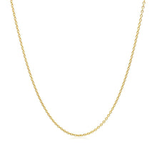 Load image into Gallery viewer, 14k Yellow Gold Round Cable Link Chain 1.1mm
