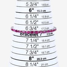 Load image into Gallery viewer, 9.18 Carat Genuine Ruby 10K White Gold Bracelet
