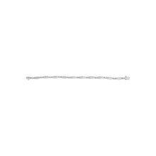Load image into Gallery viewer, 14K White Gold 1-1/2 Cttw Round Brilliant-Cut &amp; Baguette Cut Diamond Bezel and Tapered Link 7" Tennis Bracelet (H-I Color, I1-I2 Clarity)
