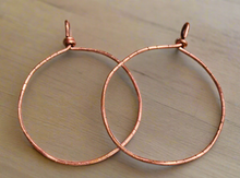 Load image into Gallery viewer, Custom .999 Copper Medium Hoop Earrings
