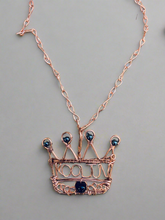 Load image into Gallery viewer, Custom Wire Wrapped Crown/Name Necklace
