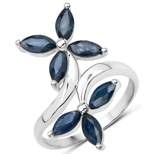 Load image into Gallery viewer, 1.75 Carat Genuine Blue Sapphire .925 Sterling Silver Ring
