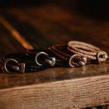 Load image into Gallery viewer, Braided Leather Bracelet - USA Made
