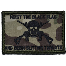 Load image into Gallery viewer, Hoist The Black Flag and Begin Slitting Throats Jolly Roger - 2x3 Patch
