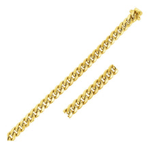 Load image into Gallery viewer, 10k Yellow Gold Semi Solid Miami Cuban Bracelet (7.20 mm)

