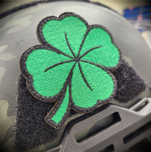 Load image into Gallery viewer, Shamrock Four Leaf Clover Embroidered Cut to Shape - 2.5x2.5 Patch - Luck of the Irish
