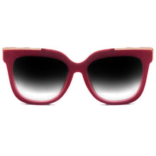 Load image into Gallery viewer, Coco - Red Velvet Frame Black Lens Wayfarer Sunglasses
