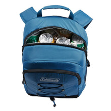 Load image into Gallery viewer, Coleman CHILLER 28-Can Soft-Sided Backpack Cooler - Deep Ocean
