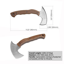 Load image into Gallery viewer, Compact tomahawk "Balor" with polymer composite handle
