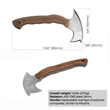 Load image into Gallery viewer, Compact tomahawk "Mingan" with polymer composite handle
