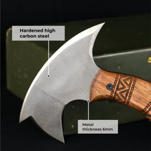 Load image into Gallery viewer, Compact tomahawk "NIKIDO" with engraved handle
