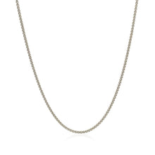 Load image into Gallery viewer, 18k White Gold Round Wheat Chain 1.4mm
