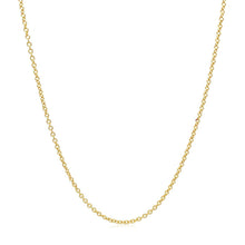 Load image into Gallery viewer, 14k Yellow Gold Round Cable Link Chain 1.3mm
