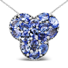Load image into Gallery viewer, 2.72 Carat Genuine Tanzanite .925 Sterling Silver Pendant
