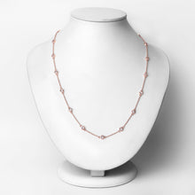 Load image into Gallery viewer, 1.62 Carat Genuine Morganite .925 Sterling Silver Necklace
