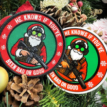 Load image into Gallery viewer, COMBO - POTM - December 2025 -  He Knows If You've Been Bad Or Good  - PATCH AND STICKER
