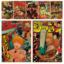 Load image into Gallery viewer, DecorBites™ Anime Poster Collection: Chainsaw Man, Attack on Titan, Haikyuu
