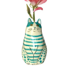 Load image into Gallery viewer, DecorBites™ Cat Polka Dot Resin Flower Bud Vase
