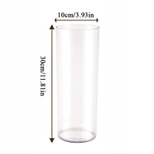Load image into Gallery viewer, DecorBites™ Clear Acrylic Cylinder Vase for Weddings
