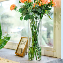 Load image into Gallery viewer, DecorBites™ Clear Acrylic Cylinder Vase for Weddings
