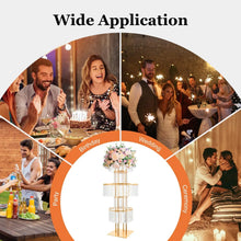 Load image into Gallery viewer, DecorBites™ Elegant 5-Tier Gold Wedding Flower Stand
