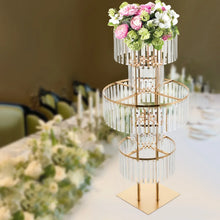 Load image into Gallery viewer, DecorBites™ Elegant 5-Tier Gold Wedding Flower Stand
