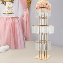 Load image into Gallery viewer, DecorBites™ Elegant 5-Tier Gold Wedding Flower Stand
